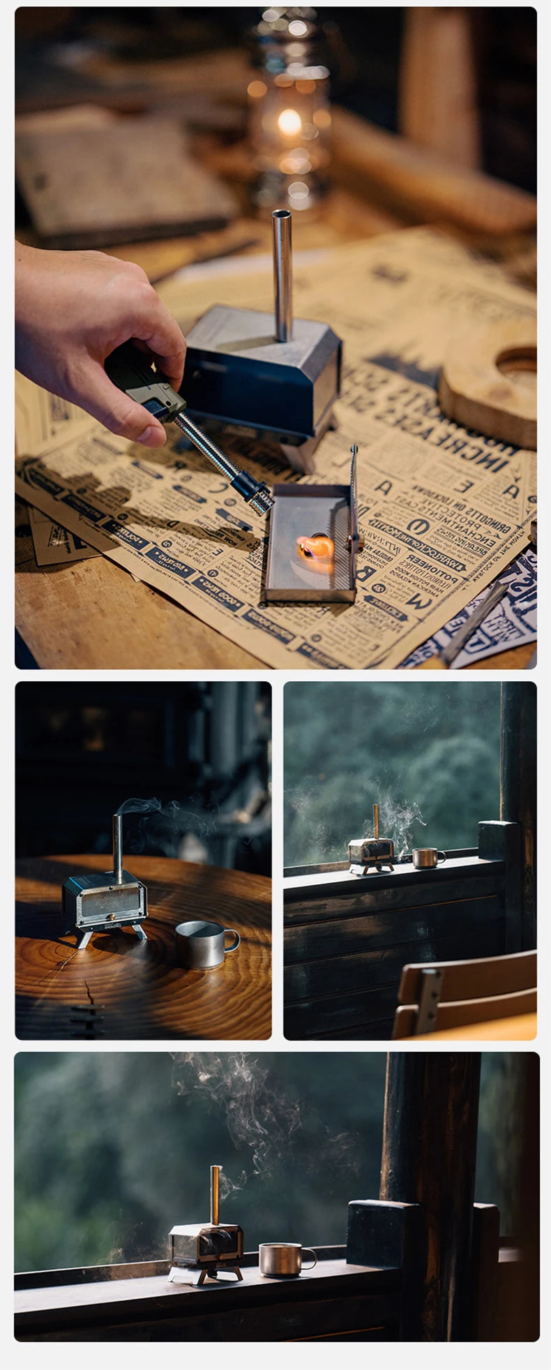 Goout Springhill Mini Woodstove – Portable Camping & Incense Burner