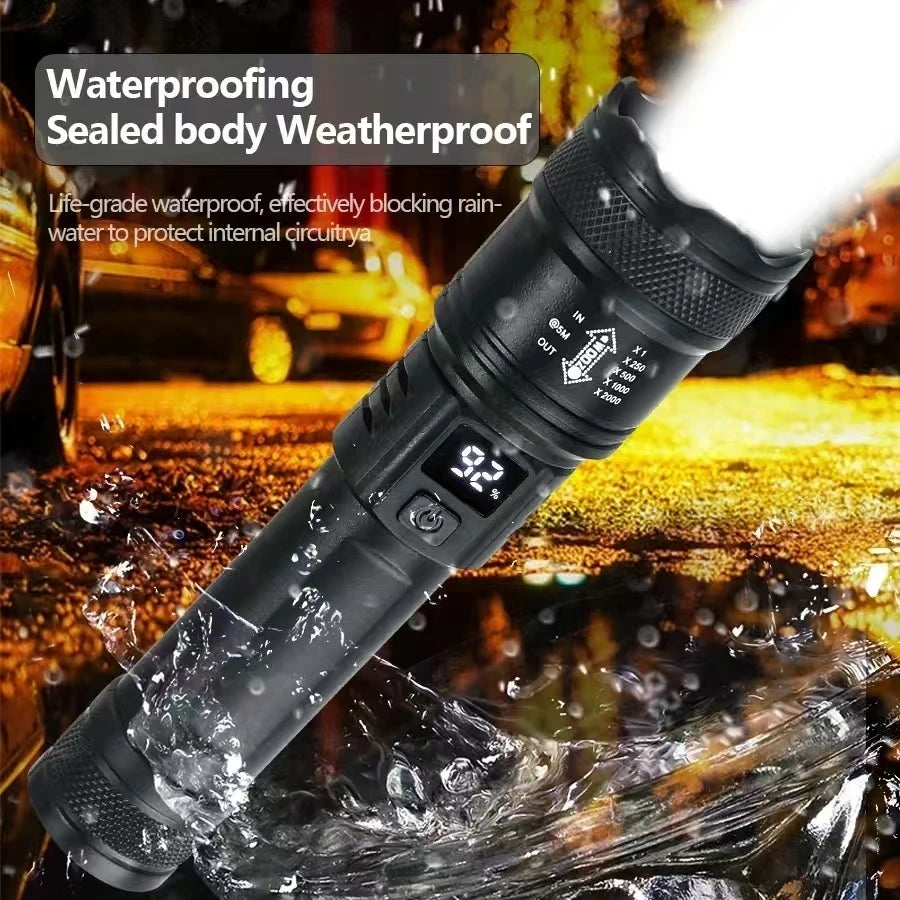 High Power LED Flashlight – USB Rechargeable Tactical Self-Defense Tool