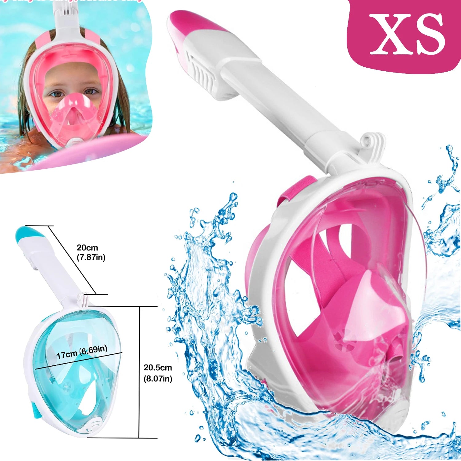 Children’s Full-Face Snorkeling Mask – Anti-Fog & Leak-Proof Design