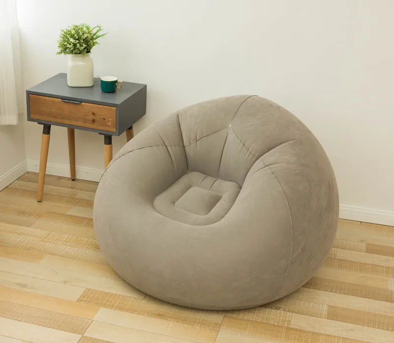 Large Inflatable PVC Lazy Sofa – Portable Lounger Bean Bag for Indoor & Outdoor