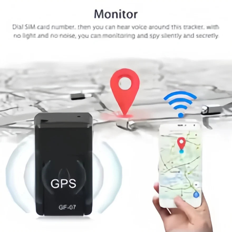Mini GF07 GPS Tracker – Real-Time Tracking with Magnetic Mount & SIM Alert