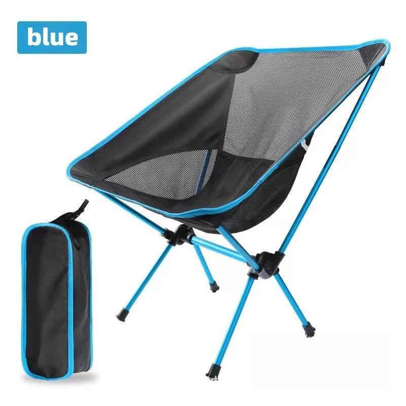 Ultralight Foldable Outdoor Chair – Camping, Fishing, Reclining Moon Chair