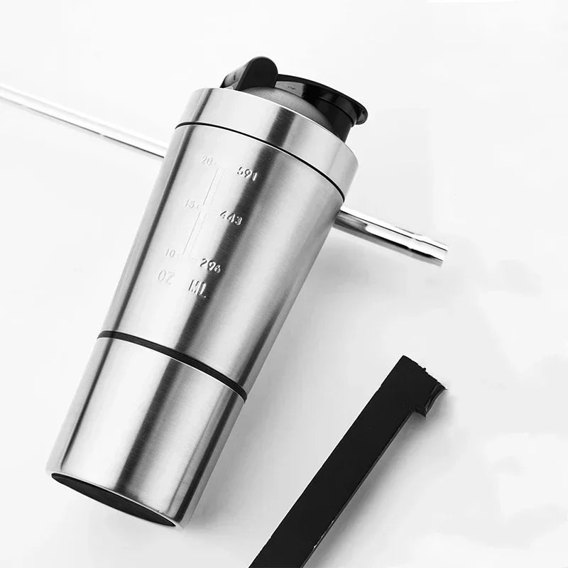 Stainless Steel Vacuum Sports Shaker Bottle – Double Layer