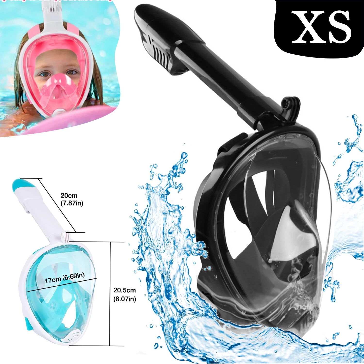 Children’s Full-Face Snorkeling Mask – Anti-Fog & Leak-Proof Design