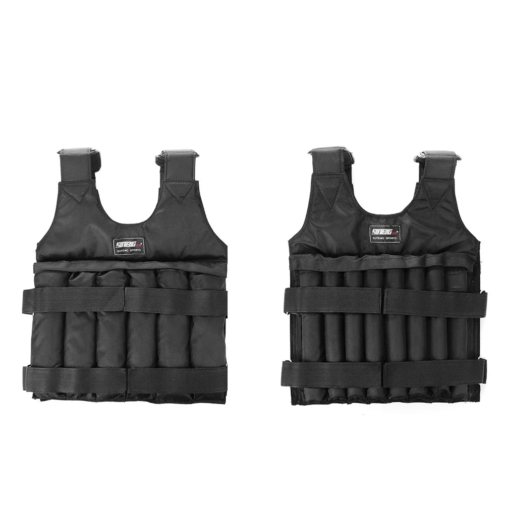 Adjustable Weighted Vest – 3-50KG Fitness Training Jacket