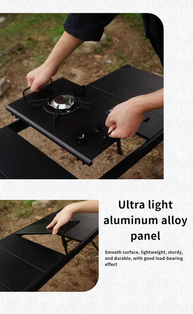 NOBANA&GLS Folding IGT BBQ Table – Adjustable & Lightweight