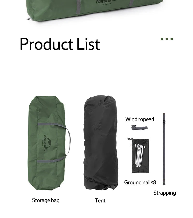 Naturehike 3-Person One-Touch Camping Tent