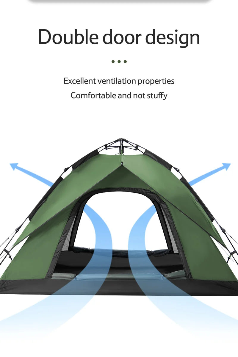 Naturehike 3-Person One-Touch Camping Tent