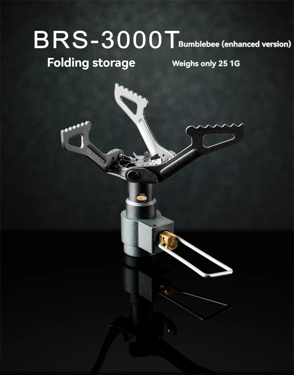 BRS-3000T Titanium Mini Camping Stove – Ultralight Pocket Burner