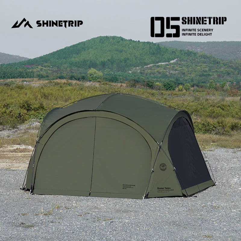 ShineTrip Waterproof Silver-Coated Camping Canopy