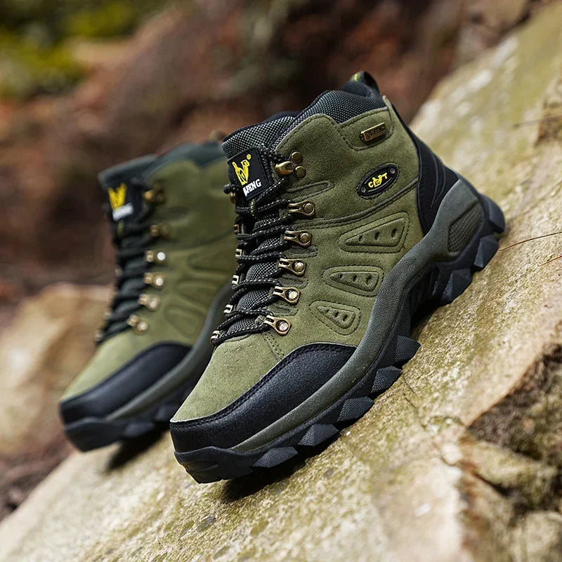 Plus Size Unisex High-Top Hiking Sneakers – Non-Slip Outdoor Boots
