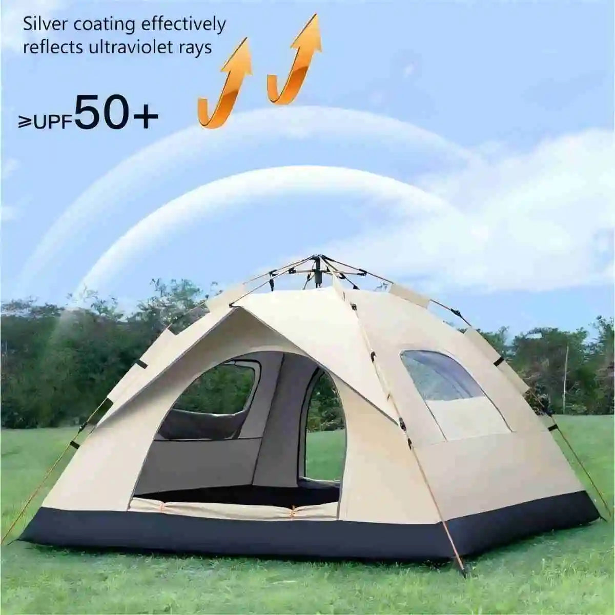 Automatic 2-Door Quick-Open Camping Tent