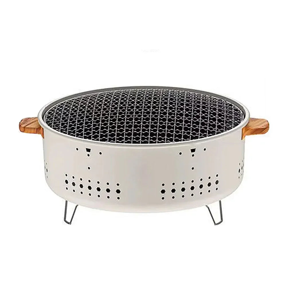 Portable Korean Charcoal BBQ Grill – Stainless Steel Outdoor Camping Stove