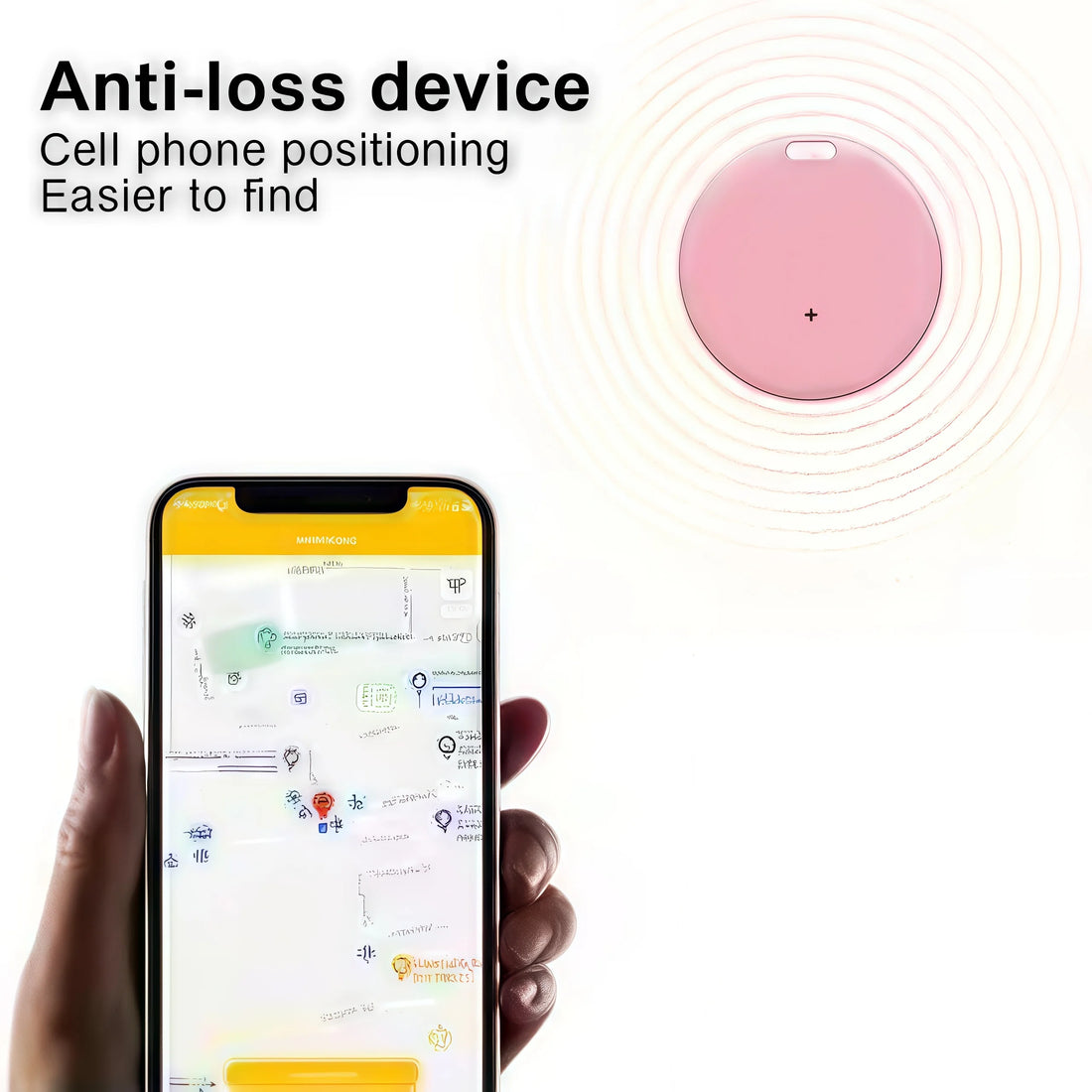Mini GPS Tracker – Bluetooth Anti-Lost Device for Keys, Wallet & Kids