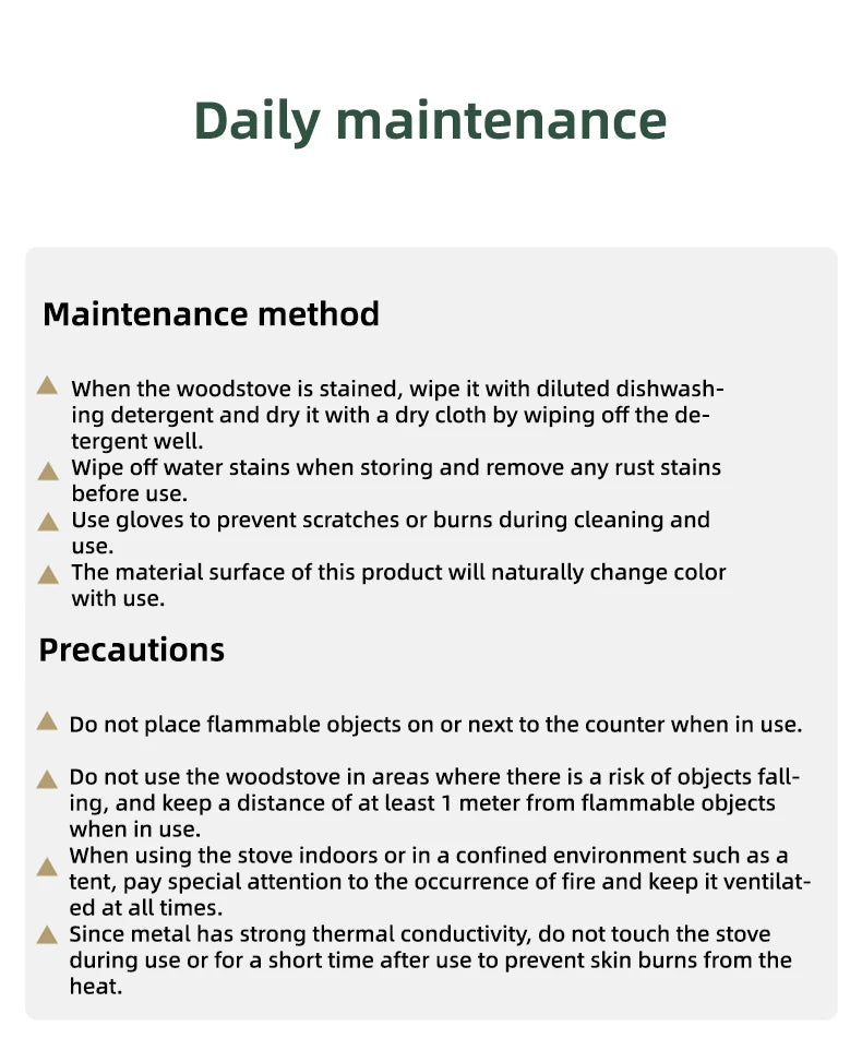 Goout Springhill Mini Woodstove – Portable Camping & Incense Burner