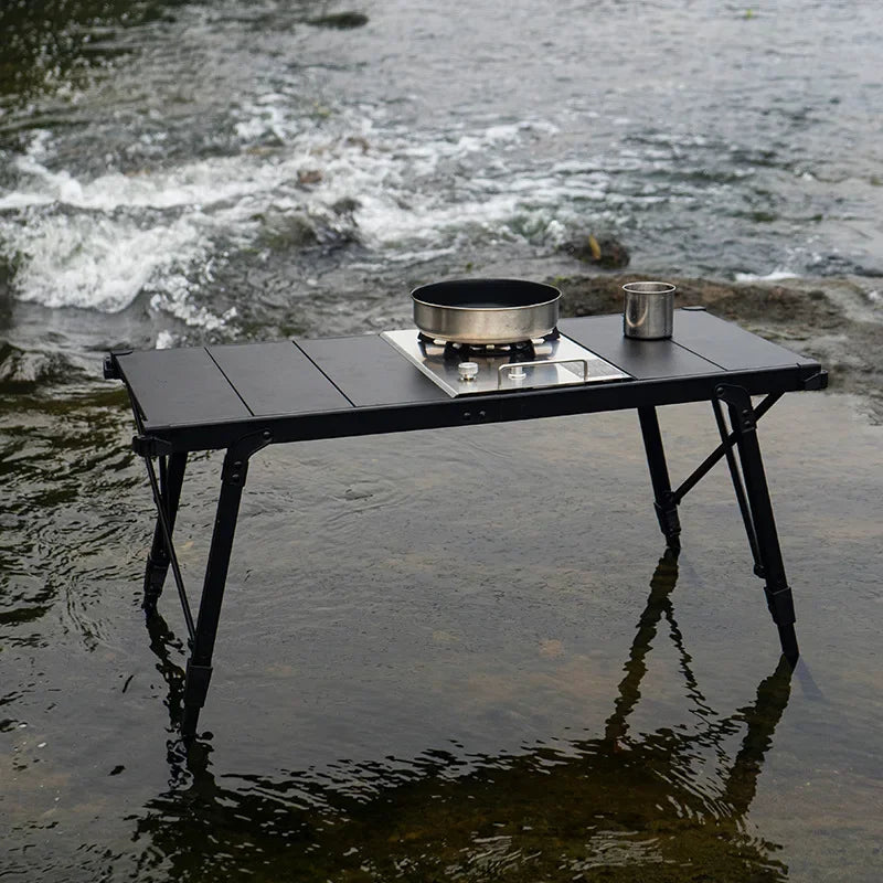 NOBANA&GLS Folding IGT BBQ Table – Adjustable & Lightweight