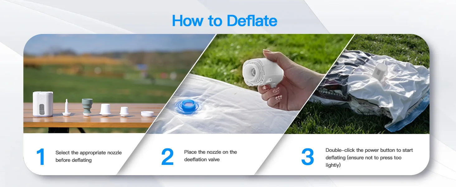 GIGA PUMP Mini 3-in-1 Air Pump – 3.8kPa High Pressure Portable Inflator